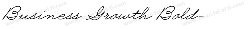 Business Growth Bold字体转换
